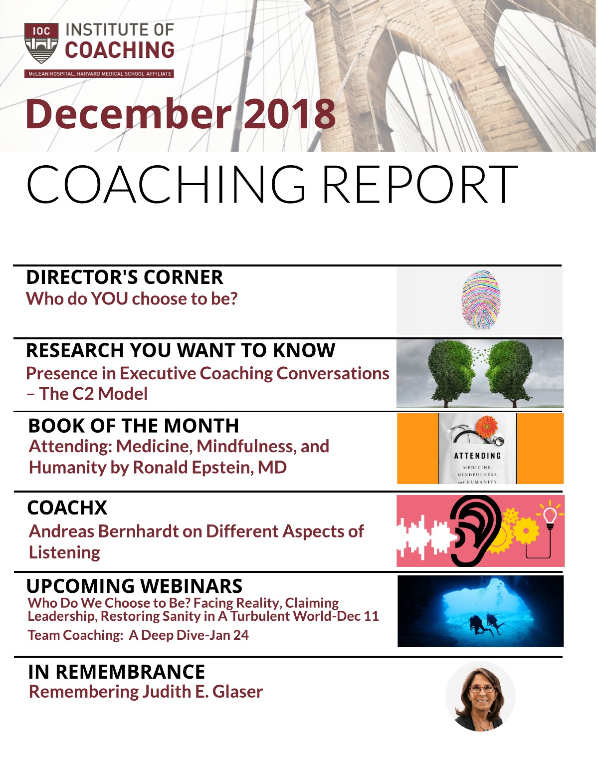 2018 December Coaching Report | Institute of Coaching